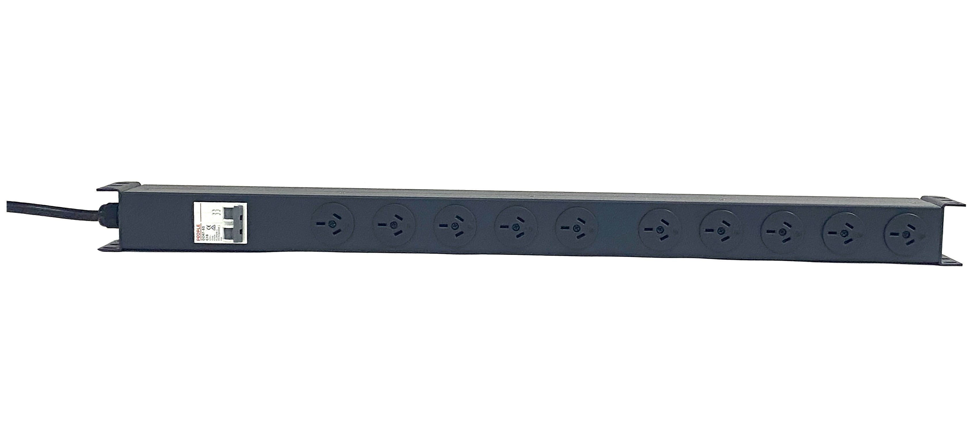 PowerShield Vertical PDU with 16A Aus Input plug, 10 x ANZ 10Amp outlets, provides reliable power distribution for vertical installations PowerShield Vertical PDU with 16A Aus Input plug, 10 x ANZ 10Amp outlets, provides reliable power distribution for vertical installations